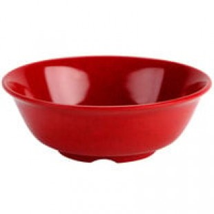 Thunder Group CR5807PR Pure Red 32 oz. Melamine Salad Bowl - 12/Pack Thunder Group CR5807PR Pure Red 32 oz. Melamine Salad Bowl - 12/Pack