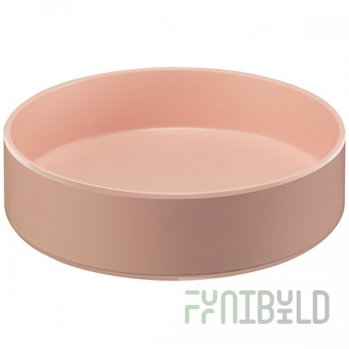 Cal-Mil Hudson 72 oz. Blush Raised Rim Melamine Bowl - 6/Case