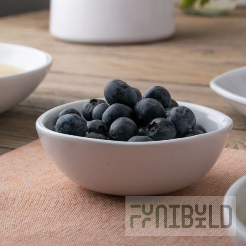 American Metalcraft CBL4CL Crave 4.5 oz. Cloud Melamine Fruit Bowl