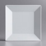Acopa Rittenhouse 50 oz. Square White Melamine Bowl - 12/Case