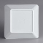 Acopa Rittenhouse 50 oz. Square White Melamine Bowl - 12/Case