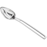 Vollrath 46728 Miramar® 2.66 oz. Stainless Steel Open Handle Slotted Oval Serving Spoon