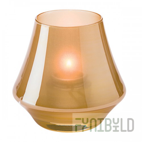 Hollowick 6955SG Chime Satin Gold Glass Votive