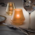 Hollowick 6955SG Chime Satin Gold Glass Votive Hollowick 6955SG Chime Satin Gold Glass Votive