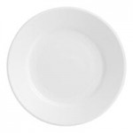 Acopa 16 oz. Bright White Wide Rim Rolled Edge Rim Stoneware Soup and Pasta Bowl - 12/Case