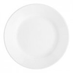 Acopa 16 oz. Bright White Wide Rim Rolled Edge Rim Stoneware Soup and Pasta Bowl - 12/Case