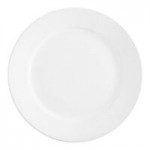 Acopa 16 oz. Bright White Wide Rim Rolled Edge Rim Stoneware Soup and Pasta Bowl - 12/Case