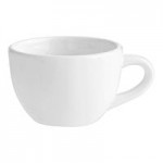Acopa 16 oz. Bright White Wide Rim Rolled Edge Rim Stoneware Soup and Pasta Bowl - 12/Case