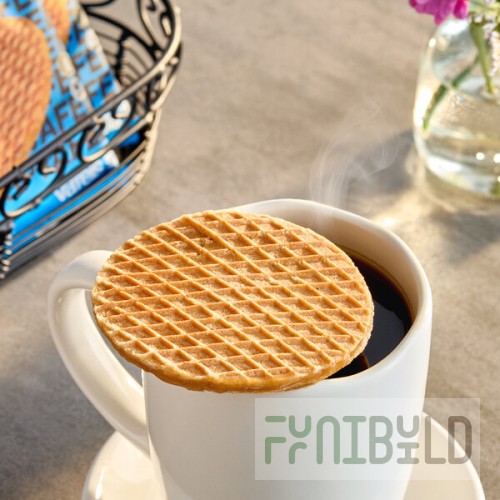 Vafels Individually Wrapped Vegan Gluten-Free Caramel Stroopwafel 1.2 oz. - 120/Case