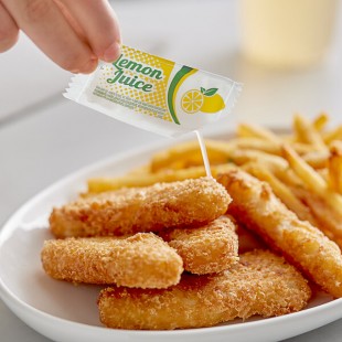 Kari-Out Company Lemon Juice 4 Gram Portion Packets - 200/Case Kari-Out Company Lemon Juice 4 Gram Portion Packets - 200/Case