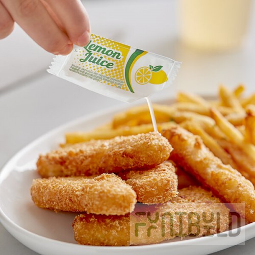 Kari-Out Company Lemon Juice 4 Gram Portion Packets - 200/Case