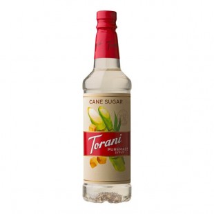 Torani Puremade Pure Cane Sugar Flavoring Syrup 750 mL Plastic Bottle - 4/Case