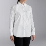 Henry Segal Women's Customizable White Long Sleeve Dress Shirt - 28 Henry Segal Women's Customizable White Long Sleeve Dress Shirt - 28