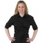 Henry Segal Women's Customizable White Short Sleeve Dress Shirt - 12 Henry Segal Women's Customizable White Short Sleeve Dress Shirt - 12