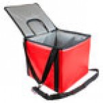 Sterno 72610 Red Small Stadium Insulated Food Carrier, 15 1/2
