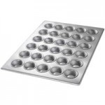 Chicago Metallic 45255 48 Cup 2.1 oz. Glazed Aluminized Steel Mini Muffin Pan - 17 7/8