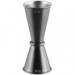 American Metalcraft JGG4 1 oz. & 1.5 oz. Gold Brushed Stainless Steel Japanese Style Jigger
