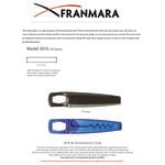 Franmara 3010-06 Traveler's Translucent Blue Customizable Plastic Corkscrew and Bottle Opener