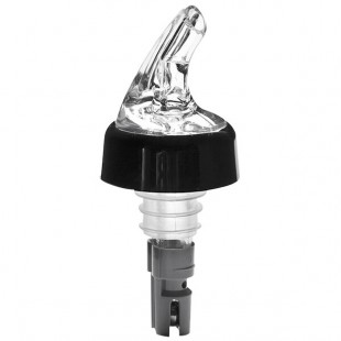 Franmara Posi-Pour 2000 0.25 oz. Clear Spout / Black Tail Portion Control Pourer 8237 BU - 12/Pack