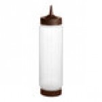 Vollrath Traex® 24 oz. Clear FIFO Squeeze Dispenser with Brown Single Tip Cap and Base Cap Vollrath Traex® 24 oz. Clear FIFO Squeeze Dispenser with Brown Single Tip Cap and Base Cap