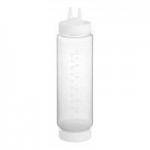 Vollrath Traex® 24 oz. Clear FIFO Squeeze Dispenser with Brown Single Tip Cap and Base Cap Vollrath Traex® 24 oz. Clear FIFO Squeeze Dispenser with Brown Single Tip Cap and Base Cap