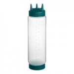 Vollrath Traex® 24 oz. Clear FIFO Squeeze Dispenser with Brown Single Tip Cap and Base Cap Vollrath Traex® 24 oz. Clear FIFO Squeeze Dispenser with Brown Single Tip Cap and Base Cap