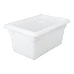 Rubbermaid® FG350400WHT White Polyethylene Food Storage Box - 18 Rubbermaid® FG350400WHT White Polyethylene Food Storage Box - 18