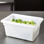 Rubbermaid® FG350400WHT White Polyethylene Food Storage Box - 18 Rubbermaid® FG350400WHT White Polyethylene Food Storage Box - 18