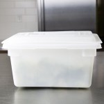 Rubbermaid® FG350400WHT White Polyethylene Food Storage Box - 18 Rubbermaid® FG350400WHT White Polyethylene Food Storage Box - 18