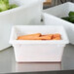Rubbermaid® FG350400WHT White Polyethylene Food Storage Box - 18 Rubbermaid® FG350400WHT White Polyethylene Food Storage Box - 18