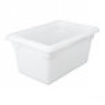 Rubbermaid® FG350400WHT White Polyethylene Food Storage Box - 18 Rubbermaid® FG350400WHT White Polyethylene Food Storage Box - 18