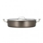 Bon Chef 60032TAUPE Cucina 9 Qt. Taupe Stainless Steel Induction Brazier Pot with Lid