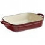 Valor 5.25 Qt. Merlot Enameled Cast Iron Roasting Pan / Casserole Dish - 13 1/2 Valor 5.25 Qt. Merlot Enameled Cast Iron Roasting Pan / Casserole Dish - 13 1/2