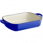 Valor 5.25 Qt. Merlot Enameled Cast Iron Roasting Pan / Casserole Dish - 13 1/2 Valor 5.25 Qt. Merlot Enameled Cast Iron Roasting Pan / Casserole Dish - 13 1/2