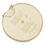 Cambro 2 Qt. High Heat Amber Measuring Cup with Splatterproof Cover