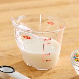 OXO 1102640 Good Grips 1/4 Cup Clear Angled Measuring Cup