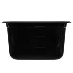 Vollrath 9046420 Super Pan® 1/4 Size Black High Heat Plastic Food Pan - 6