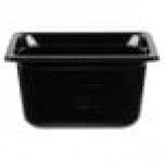 Vollrath 9046420 Super Pan® 1/4 Size Black High Heat Plastic Food Pan - 6