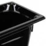 Vollrath 9046420 Super Pan® 1/4 Size Black High Heat Plastic Food Pan - 6