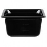 Vollrath 9046420 Super Pan® 1/4 Size Black High Heat Plastic Food Pan - 6