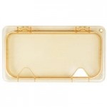 Carlisle 3086113 StorPlus 1/3 Size Amber High Heat Plastic Food Pan - 4