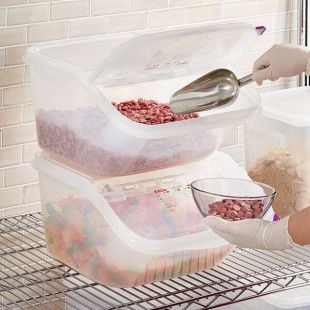 Araven 09145 ColorClip 4 Gallon / 64 Cup Polypropylene Light-Duty Shelf Ingredient Bin