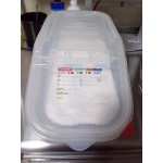 Araven 09145 ColorClip 4 Gallon / 64 Cup Polypropylene Light-Duty Shelf Ingredient Bin