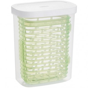 OXO GreenSaver Small Clear Rectangular Polypropylene Herb Keeper OXO GreenSaver Small Clear Rectangular Polypropylene Herb Keeper