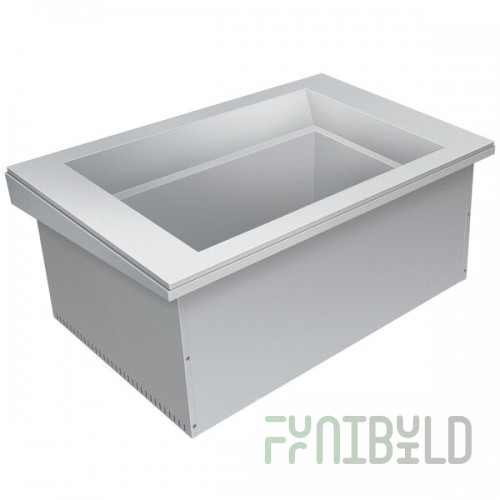 Hatco IWB-S1SLANT One Pan Slanted Ice Cooled Slim Drop-In Cold Food Well