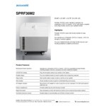 Summit Appliance SPRF36M2 Accucold 1.0 Cu. Ft. Gray / White DC-Powered Portable Medical Cart Refrigerator / Freezer with Lock and Wheels - 12/24VDC Summit Appliance SPRF36M2 Accucold 1.0 Cu. Ft. Gray / White DC-Powered Portable Medical Cart Refrigerator / Freezer with Lock and Wheels - 12/24VDC