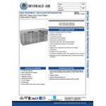 Beverage-Air BB72HC-1-FG-S 72