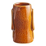 Acopa 2.5 oz. Brown Ceramic Tiki Mug / Shot Glass - 12/Case Acopa 2.5 oz. Brown Ceramic Tiki Mug / Shot Glass - 12/Case
