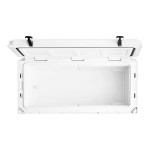 CaterGator CG100WHW White 110 Qt. Mobile Rotomolded Outdoor Cooler / Ice Chest