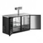 Avantco UDD-2-HC Four Tap Kegerator Beer Dispenser - Black, (2) 1/2 Keg Capacity Avantco UDD-2-HC Four Tap Kegerator Beer Dispenser - Black, (2) 1/2 Keg Capacity